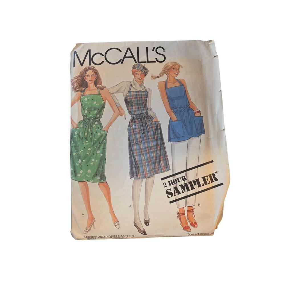 McCalls Misses Wrap-Dress & Top Sizes 6- 20 Uncut Pattern Sample